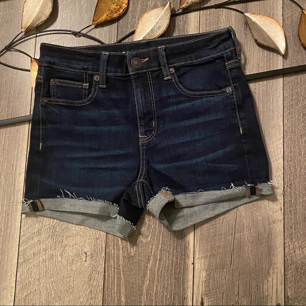 🩳American Eagle Blue Jean Stretch Shorts Size 4